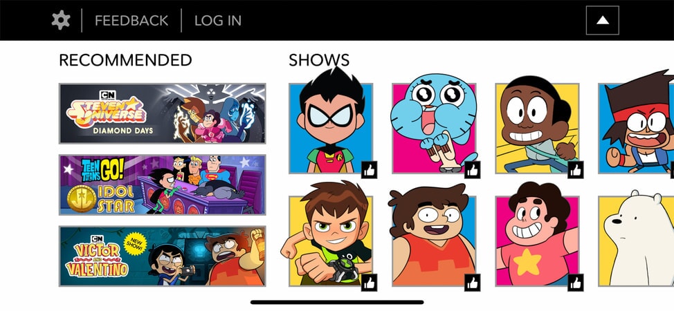 Apps do Cartoon Network