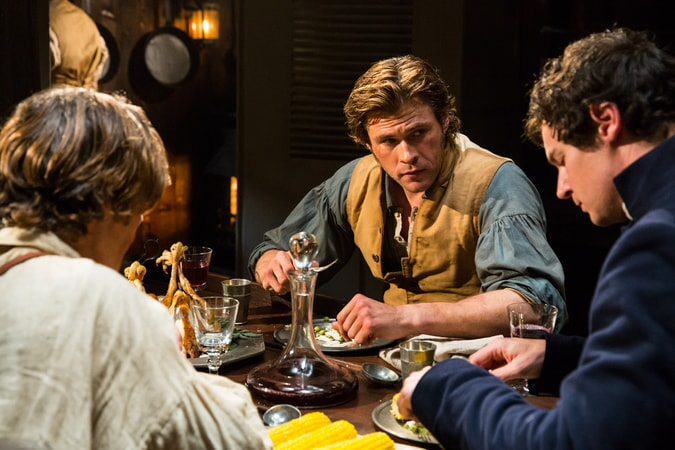 CILLIAN MURPHY as Matthew Joy, CHRIS HEMSWORTH as Owen Chase and BENJAMIN WALKER as George Pollard in Warner Bros. Pictures' and Village Roadshow Pictures' action adventure "IN THE HEART OF THE SEA," distributed worldwide by Warner Bros. Pictures and in select territories by Village Roadshow Pictures.