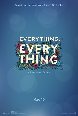 Everything Everything poster - logo surrounded in flowers