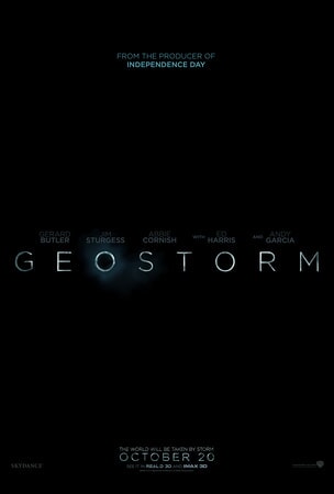 Geostorm logo on black background
