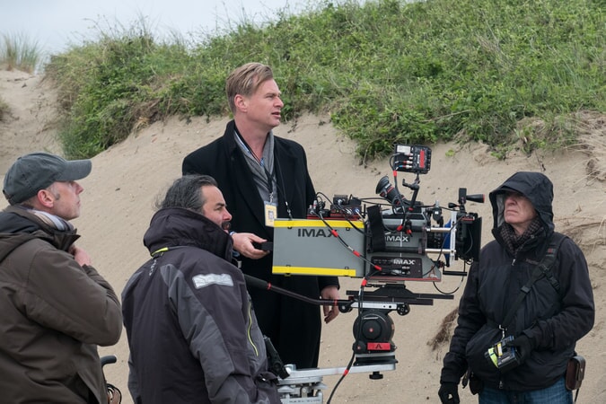 Director/writer/producer CHRISTOPHER NOLAN on the set of the Warner Bros. Pictures action thriller "DUNKIRK," a Warner Bros. Pictures release.
