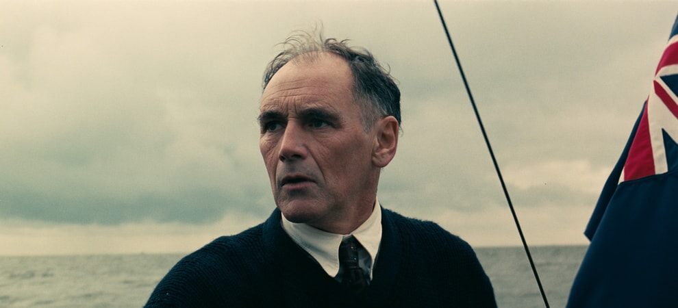 MARK RYLANCE as Mr. Dawson in the Warner Bros. Pictures action thriller "DUNKIRK," a Warner Bros. Pictures release.