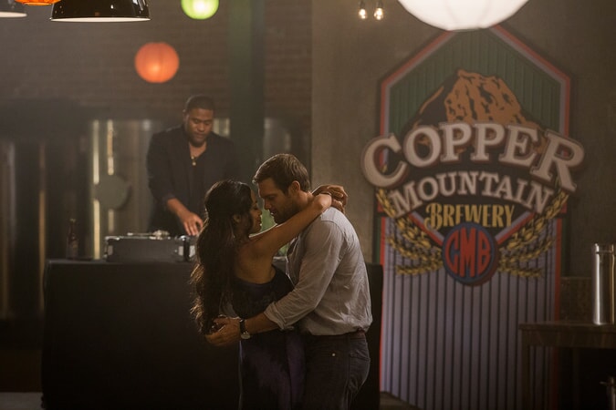 ROSARIO DAWSON as Julia Banks and GEOFF STULTS as David Connover in Warner Bros. Pictures' dramatic thriller "UNFORGETTABLE," a Warner Bros. Pictures release.