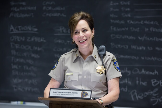 JANE KACZMAREK as Captain Jane Lindel in Warner Bros. Pictures' action comedy "CHIPS," a Warner Bros. Pictures release.