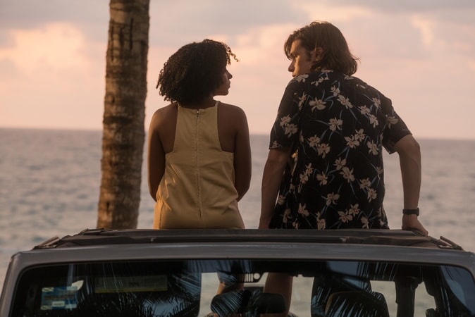 AMANDLA STENBERG as Maddy and NICK ROBINSON as Olly in the Warner Bros. Pictures and Metro-Goldwyn-Mayer Pictures romantic drama "EVERYTHING, EVERYTHING," a Warner Bros. Pictures release.