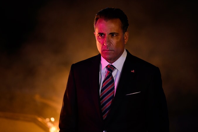 ANDY GARCIA as President Andrew Palma in Warner Bros. Pictures' and Skydance's suspense thriller "GEOSTORM," a Warner Bros. Pictures release.
