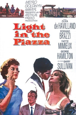 olivia de havilland and rossano brazzi and yvette mimieux and george hamilton star in light in the piazza