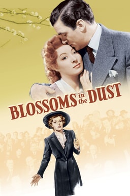Blossoms in the Dust - Two characters man and woman in picture with man kissing forehead