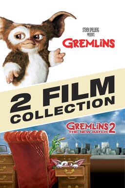 Gremlins 1 &amp; 2 Collection (2pk) - Gremlins pointing and Gremlins below in a red chair hiding eyes