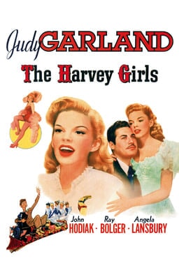 The Harvey Girls - Judy Garland - Collage of images on white background