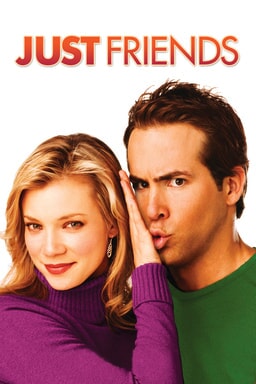 Just Friends - Ryan Reynolds in green shirt and Amy Smart in purple sweater hand between