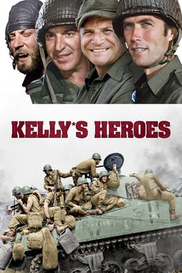 Kelly's Heroes - Four soldiers with a group of soldiers on an army tank