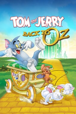Tom and Jerry: Back to Oz - Tom &amp; Jerry riding chariot driven by white mice and castle behind