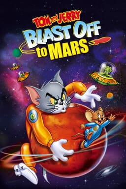Tom and Jerry: Blast Off To Mars - Tom & Jerry in space suits chasing each other on a planet in spac