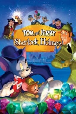 Tom and Jerry Meet Sherlock Holmes - Tom & Jerry in top had and naturalist looking into round sphere