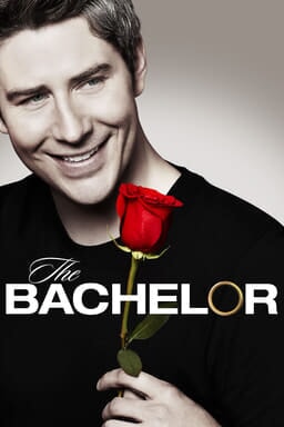 Arie Luyendyk Jr. holding a rose on The Bachelor Season 22 poster