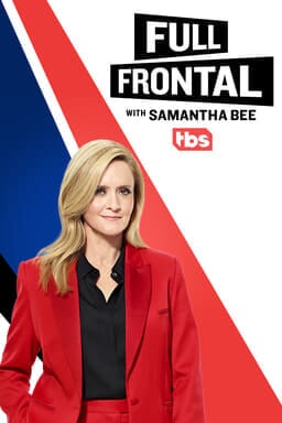 Full Frontal with Samantha Bee: Volume 12 - Samantha in red blazer and black top with blue red bg