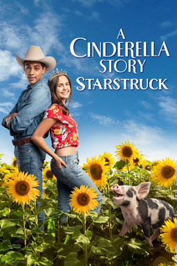 A Cinderella Story: Starstruck - Finley and Jackson standing back to back in a field of sunflowers