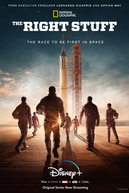 The Right Stuff: Season 1 - Men walking towards rocket in the sunset